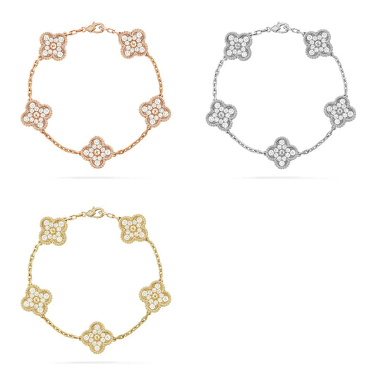 [BLUE TEARS]CLOVER 5 MOTIF PIETERSITE BRACELET COLLECTION