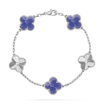 [BLUE TEARS]CLOVER 5 MOTIF BLUE VEINS BRACELET COLLECTION