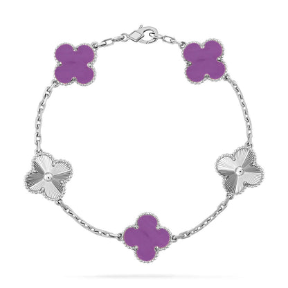 [BLUE TEARS] CLOVER 5 MOTIF VIOLET BRACELET COLLECTION