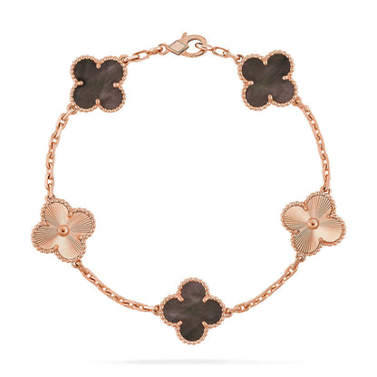 [BLUE TEARS] CLOVER 5 MOTIF GRAY MOP BRACELET COLLECTION