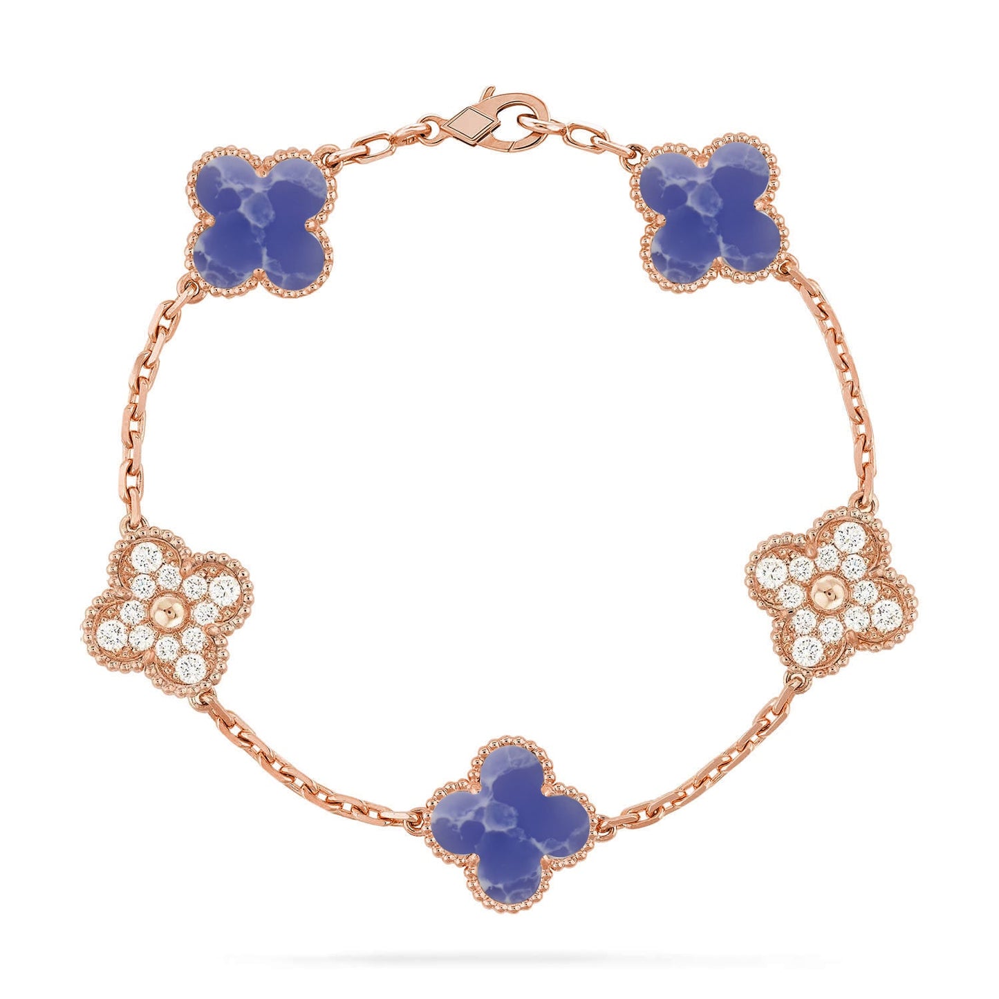 [BLUE TEARS]CLOVER 5 MOTIF BLUE VEINS BRACELET COLLECTION