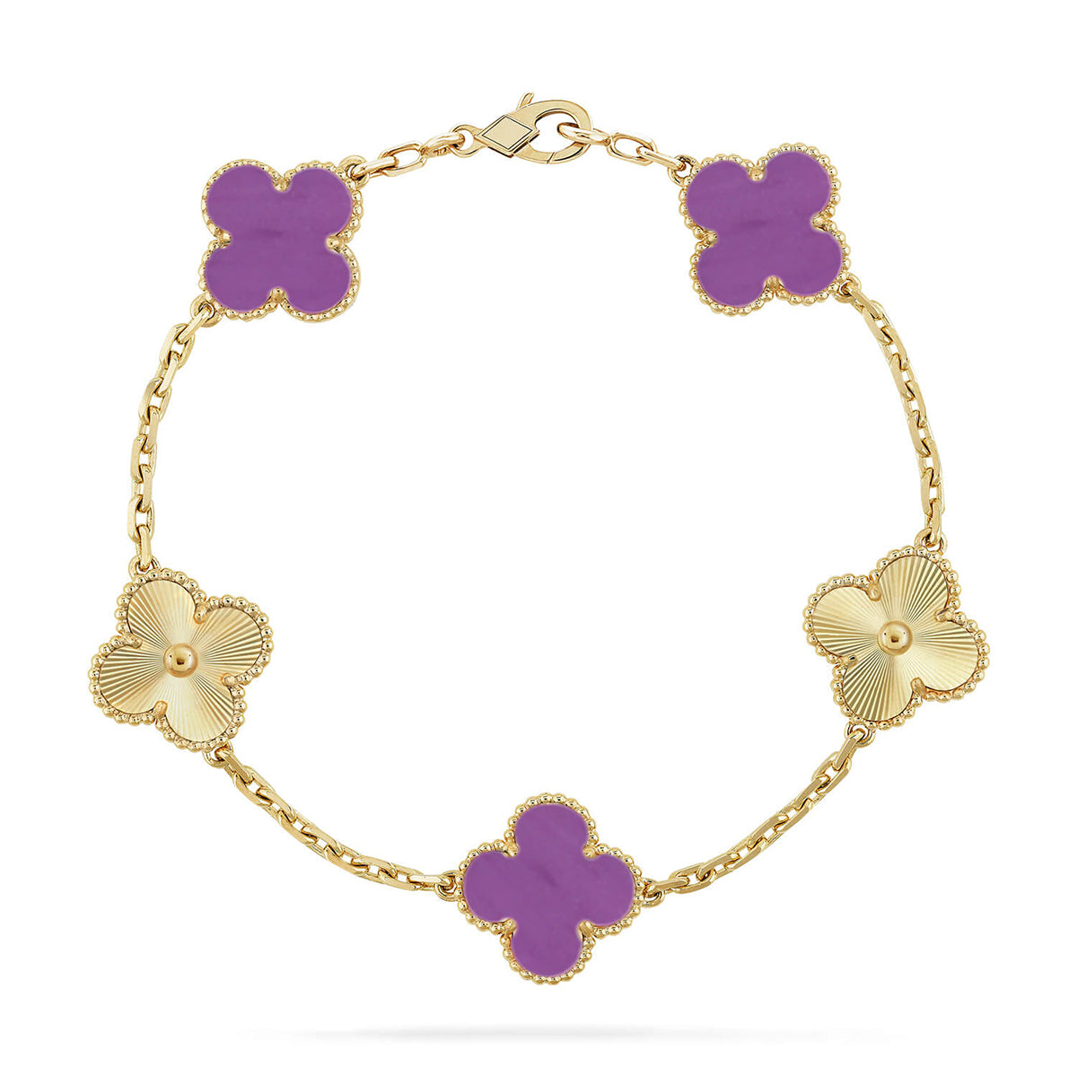 [BLUE TEARS] CLOVER 5 MOTIF VIOLET BRACELET COLLECTION
