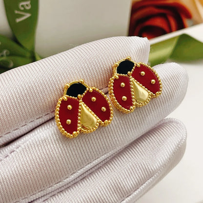 [BLUE TEARS]LUCKY LADYBUG EARRINGS