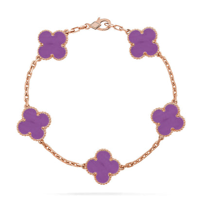 [BLUE TEARS] CLOVER 5 MOTIF VIOLET BRACELET COLLECTION