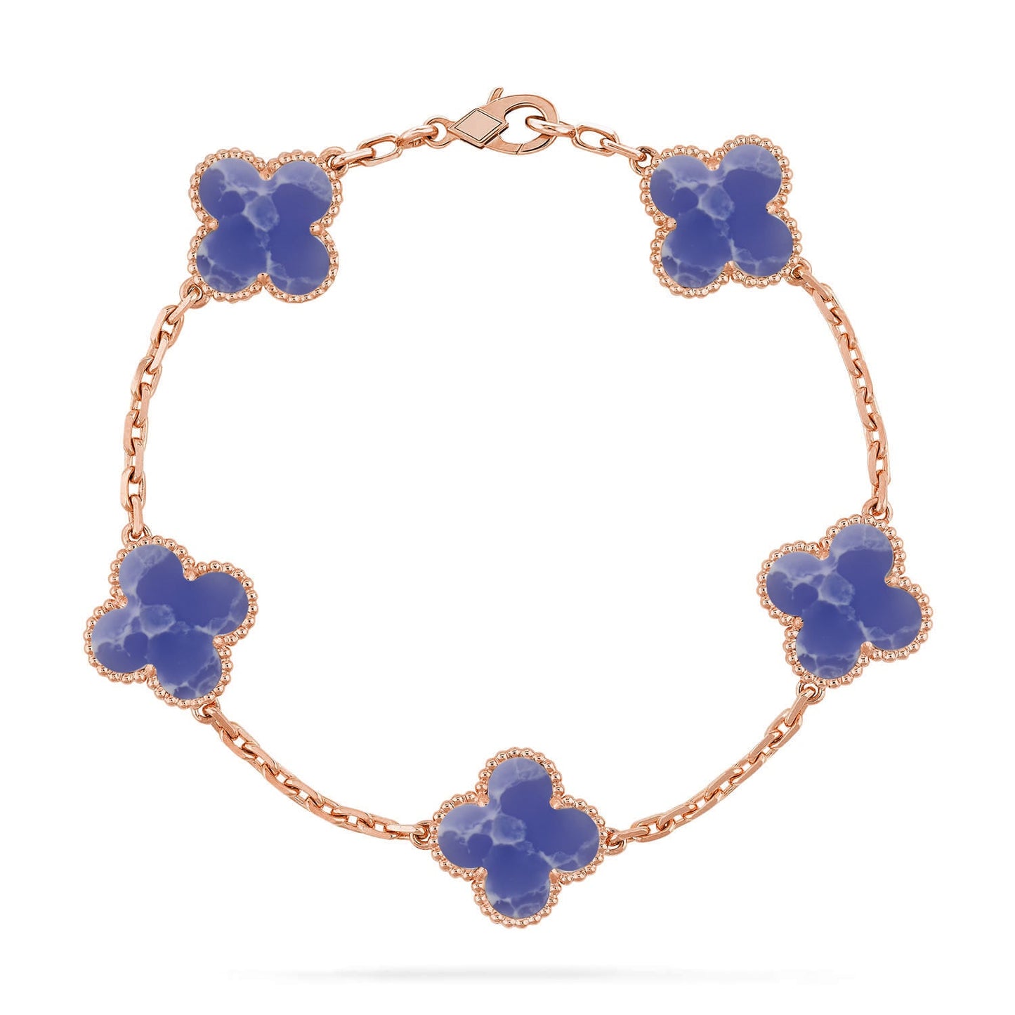 [BLUE TEARS]CLOVER 5 MOTIF BLUE VEINS BRACELET COLLECTION