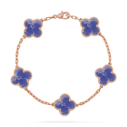 [BLUE TEARS]CLOVER 5 MOTIF BLUE VEINS BRACELET COLLECTION