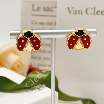 [BLUE TEARS]LUCKY LADYBUG EARRINGS