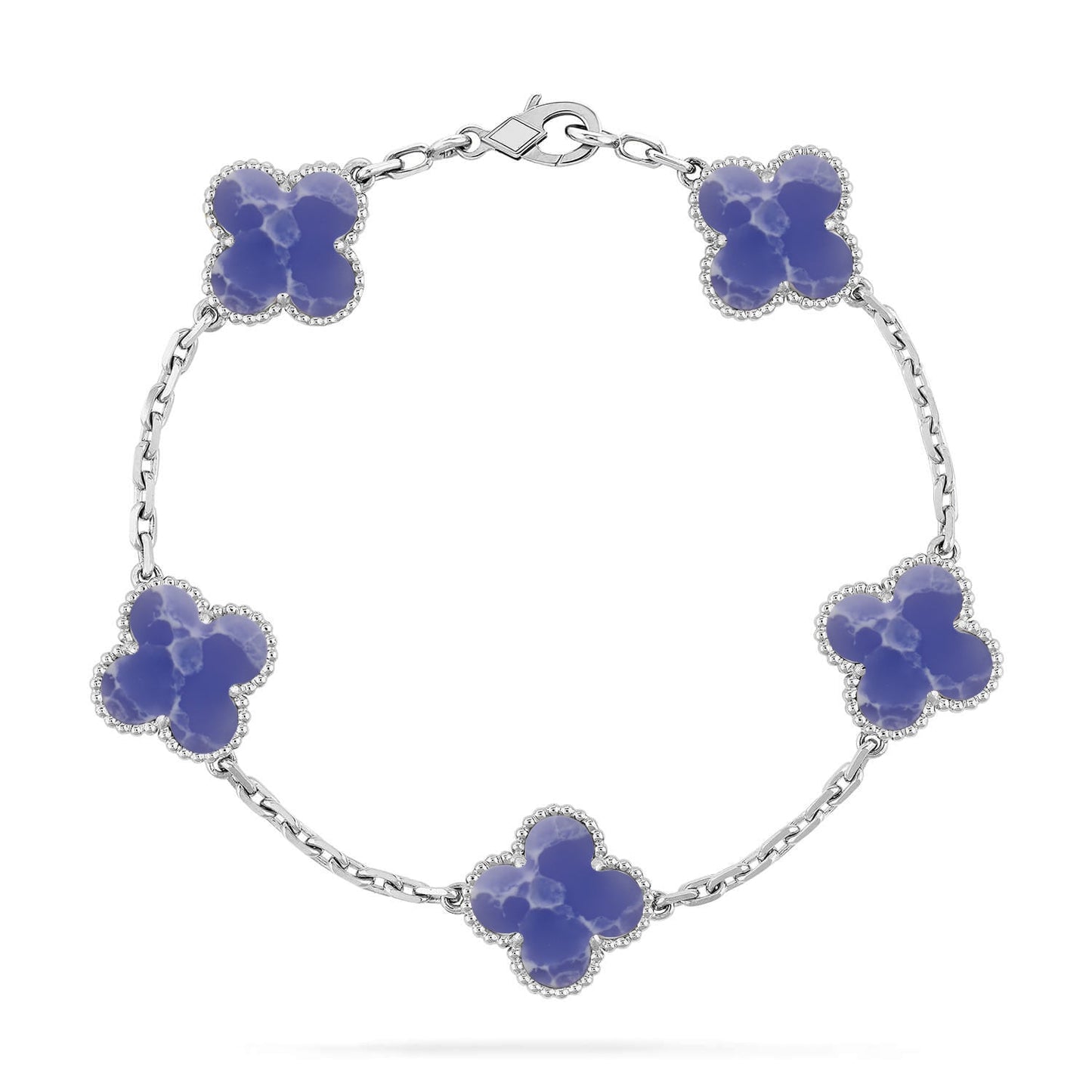 [BLUE TEARS]CLOVER 5 MOTIF BLUE VEINS BRACELET COLLECTION