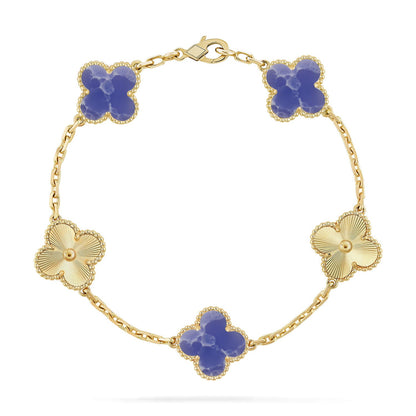 [BLUE TEARS]CLOVER 5 MOTIF BLUE VEINS BRACELET COLLECTION