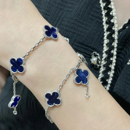 [BLUE TEARS]CLOVER 5 MOTIF PIETERSITE BRACELET COLLECTION