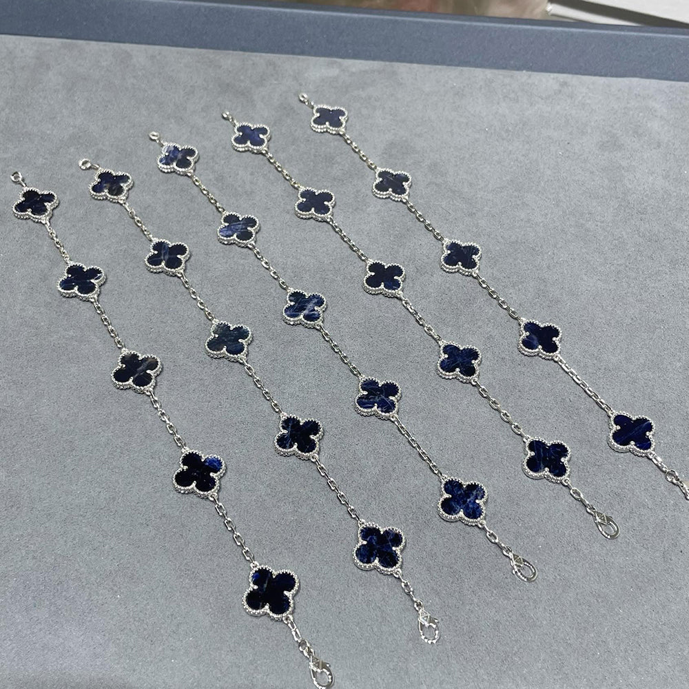 [BLUE TEARS]CLOVER 5 MOTIF PIETERSITE BRACELET COLLECTION