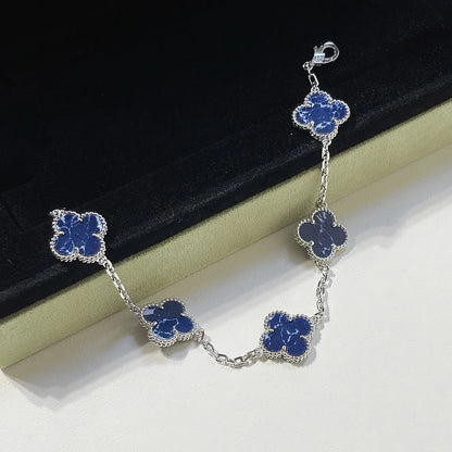 [BLUE TEARS]CLOVER 5 MOTIF PIETERSITE BRACELET COLLECTION