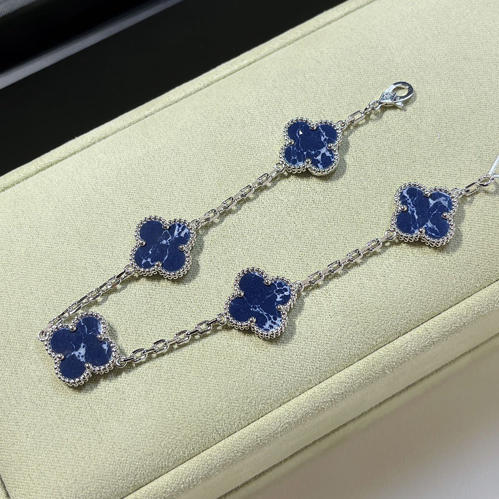 [BLUE TEARS]CLOVER 5 MOTIF PIETERSITE BRACELET COLLECTION