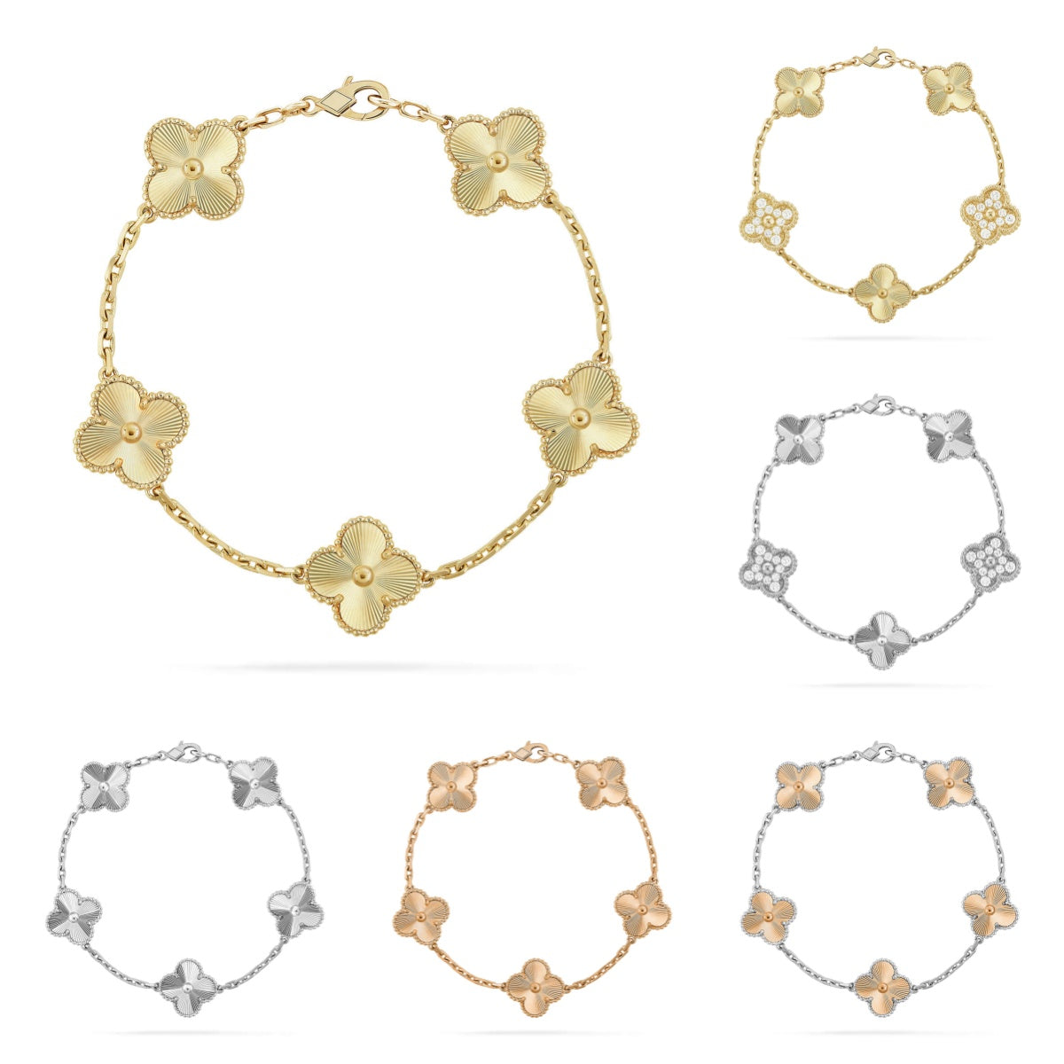 [BLUE TEARS] CLOVER 5 MOTIF LASER BRACELET COLLECTION