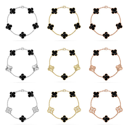 [BLUE TEARS] CLOVER 5 MOTIF PULSAR STONE BRACELET COLLECTION