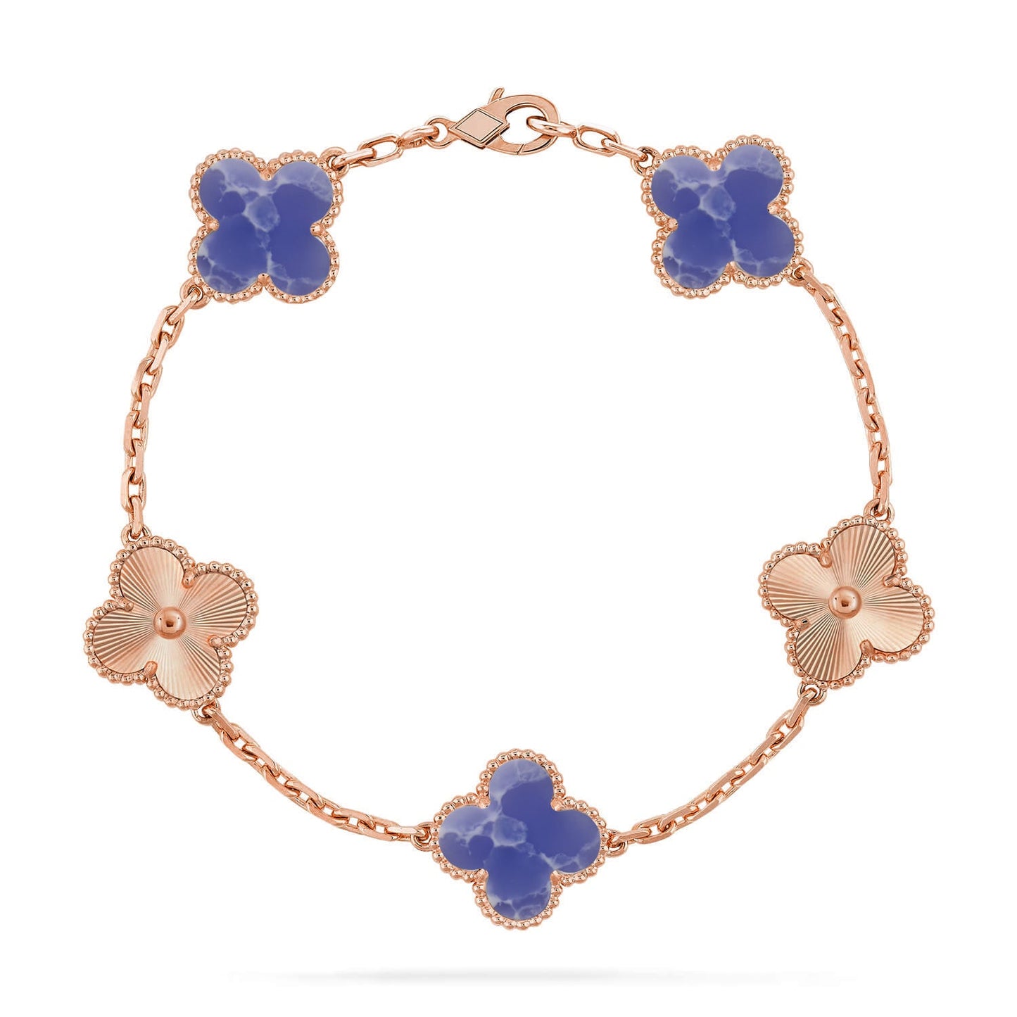 [BLUE TEARS]CLOVER 5 MOTIF BLUE VEINS BRACELET COLLECTION