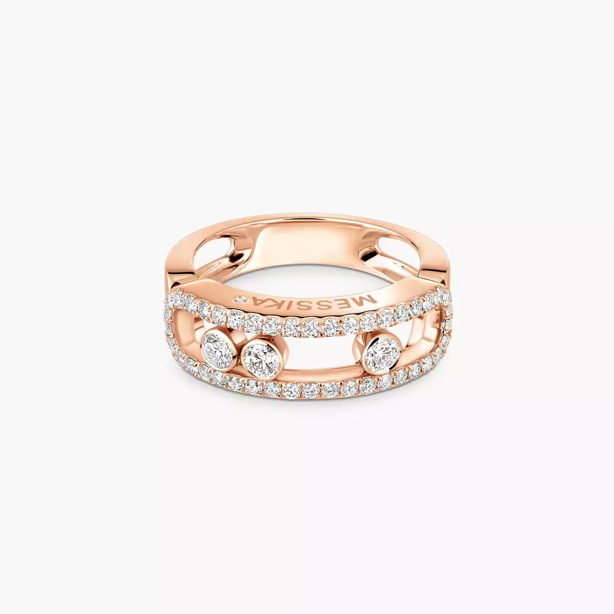 [Blue Tears Jewelry] Move Gold Diamond Pave_ Ring