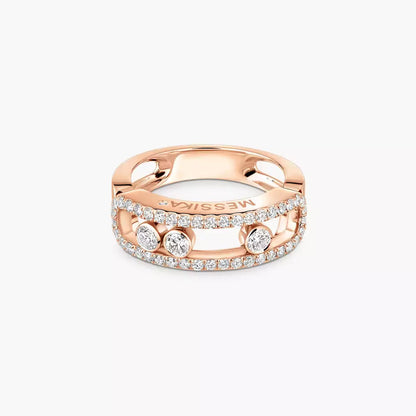 [Blue Tears Jewelry] Move Gold Diamond Pave_ Ring