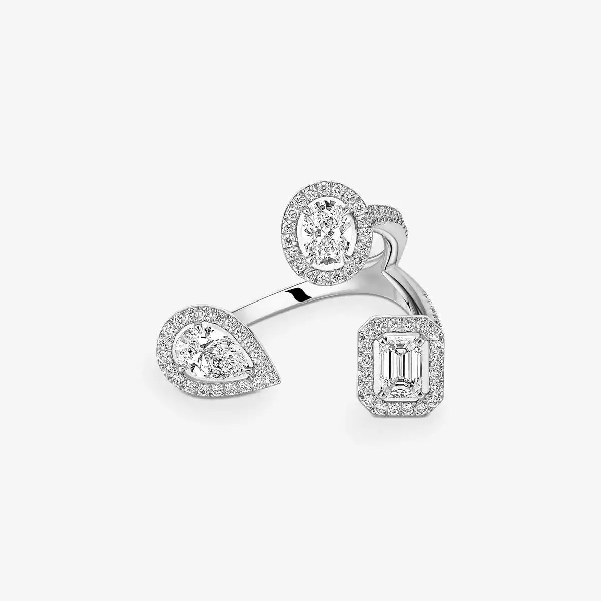 [Blue Tears Jewelry]  Diamond Ring 0,25ct My Twin Trilogy