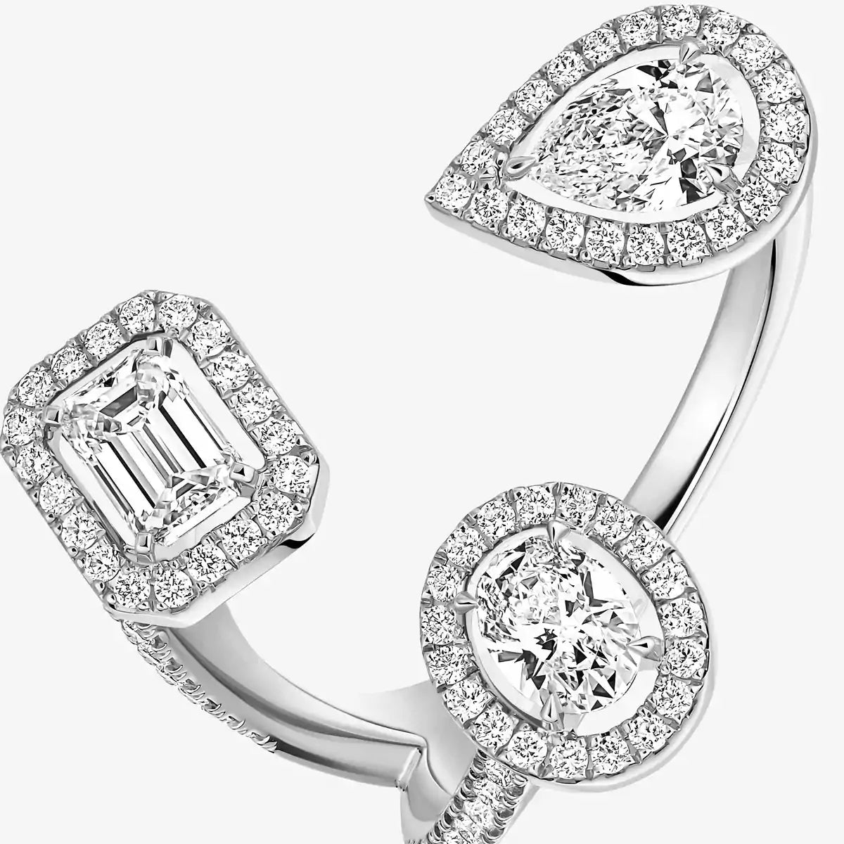 [Blue Tears Jewelry]  Diamond Ring 0,25ct My Twin Trilogy