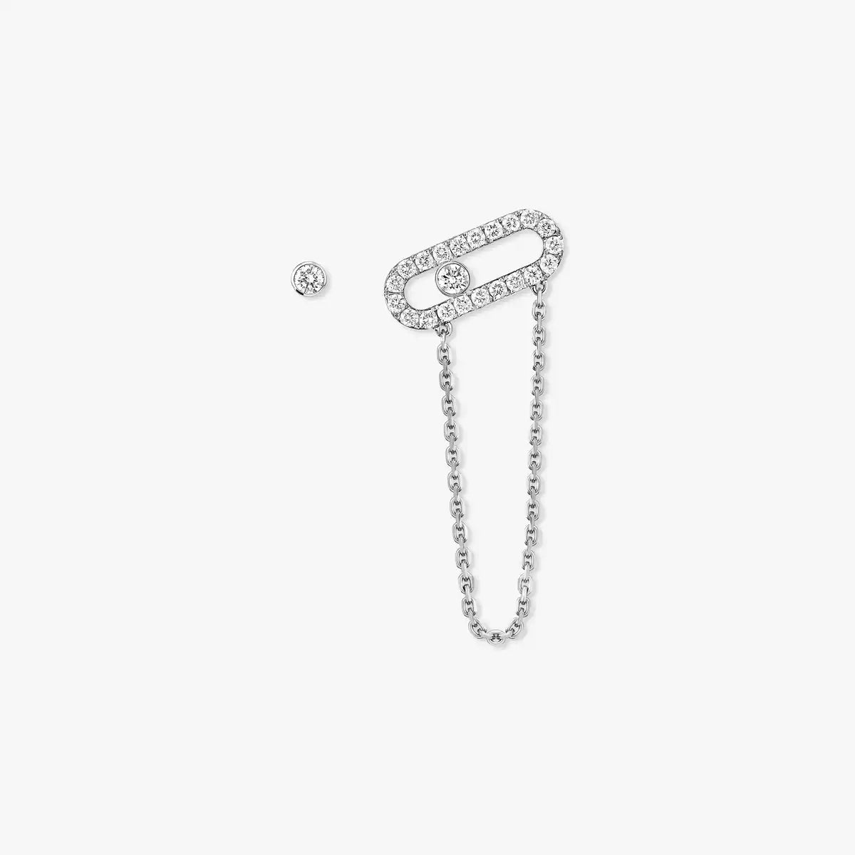 [Blue Tears Jewelry]Move Uno Diamond Earrings