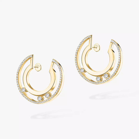 [Blue Tears Jewelry] Move Romane Small Diamond Hoop Earrings