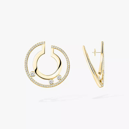 [Blue Tears Jewelry] Move Romane Small Diamond Hoop Earrings