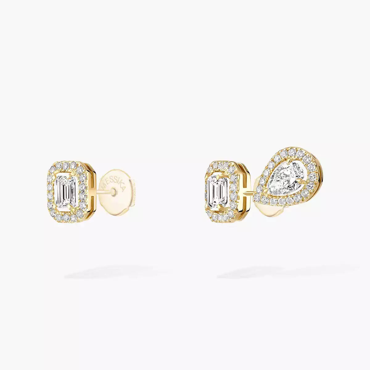 [Blue Tears Jewelry]Diamond Earrings 0,10ct My Twin 1+2