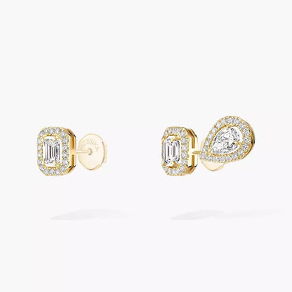 [Blue Tears Jewelry]Diamond Earrings 0,10ct My Twin 1+2