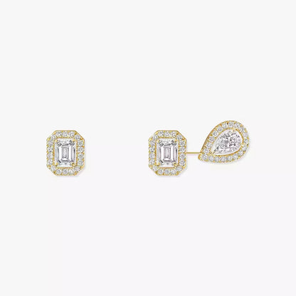 [Blue Tears Jewelry]Diamond Earrings 0,10ct My Twin 1+2