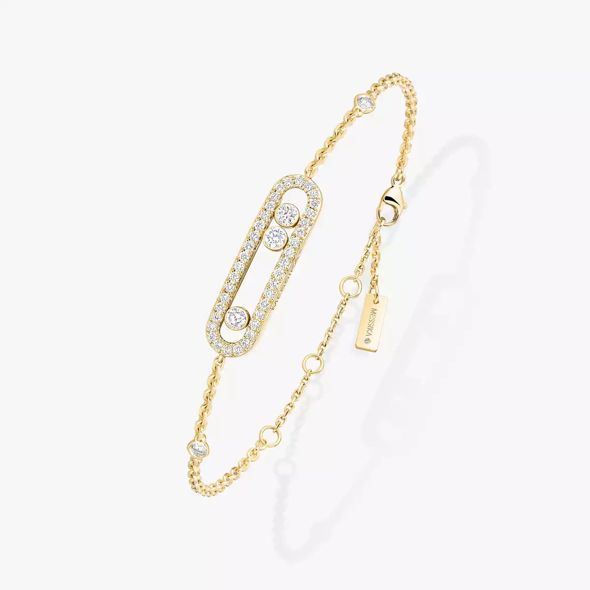 [Blue Tears Jewelry]Pav¨¦ Baby Move Diamond Bracelet
