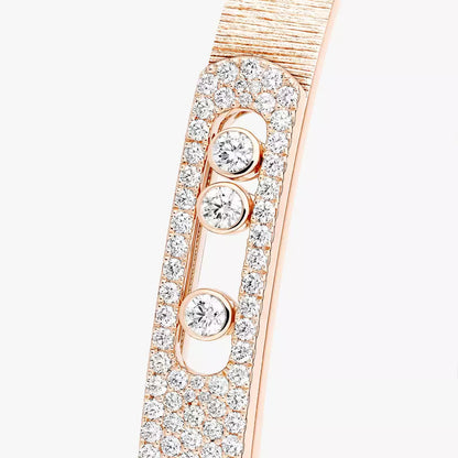 [Blue Tears Jewelry]Move Noa Cisel¨¦ half pav¨¦ bangle