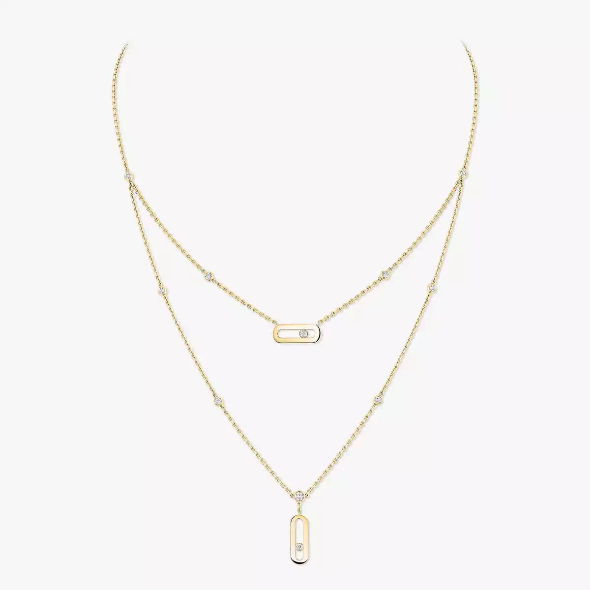 [Blue Tears Jewelry] Move Uno Diamond Necklace